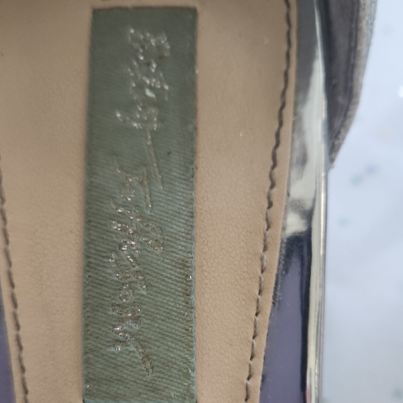 Betsey Johnson Glittering Silver Heels - Picture 5 of 9